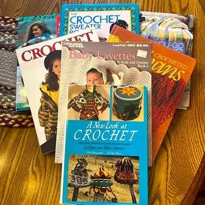 Seven Vintage Crochet Books